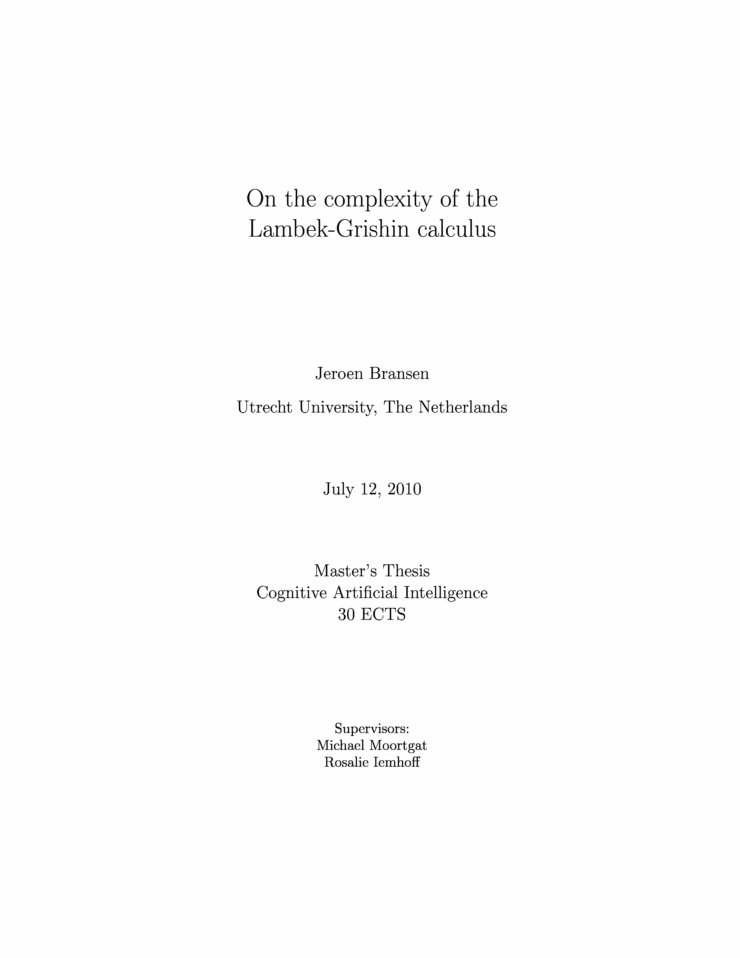 On the complexity of the Lambek-Grishin calculus